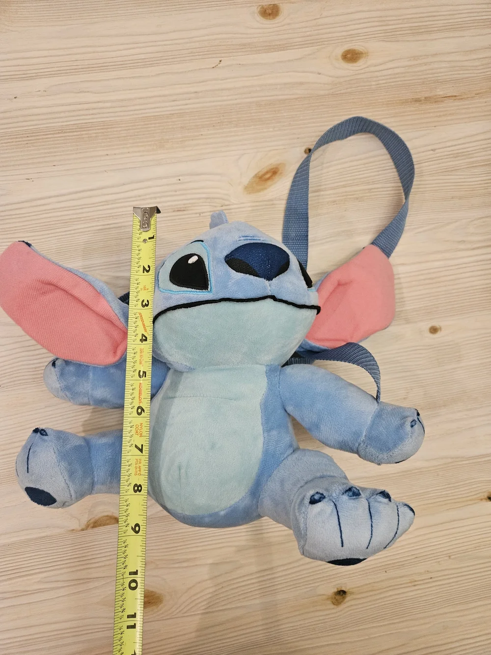 Bioworld Plush Stitch Crossbody Bag - Light Blue and Pink